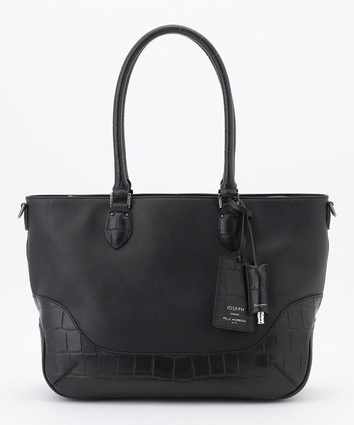 【ジョゼフ オム/JOSEPH HOMME / MEN】の【JOSEPH HOMME別注】【PELLE MORBIDA 】トートバッグ インテリア・キッズ・メンズ・レディースファッション・服の通販 founy(ファニー) https://founy.com/ ファッション Fashion メンズファッション Fashion for Men バッグ Bags トートバッグ / 通勤・大容量バッグ Tote Bags クロコ Crocodile, Croc Embossed コンビ Combo, Combination Style ショルダー Shoulder, Shoulder Strap シンプル Simple, Minimal ジップ Zip, Zipper スマート Smart, Elegant 定番 Standard, Basic Item フォルム Silhouette, Form プリント Print, Printed Pattern ボトム Bottoms, Lower Wear ポケット Pocket, Pocket Detail 別注 Limited Edition, Custom Order エレガント 上品 Elegant ビジネス 仕事 通勤 Business / Work / Commuting |ID: prp329100004727622 ipo3291000000034243921