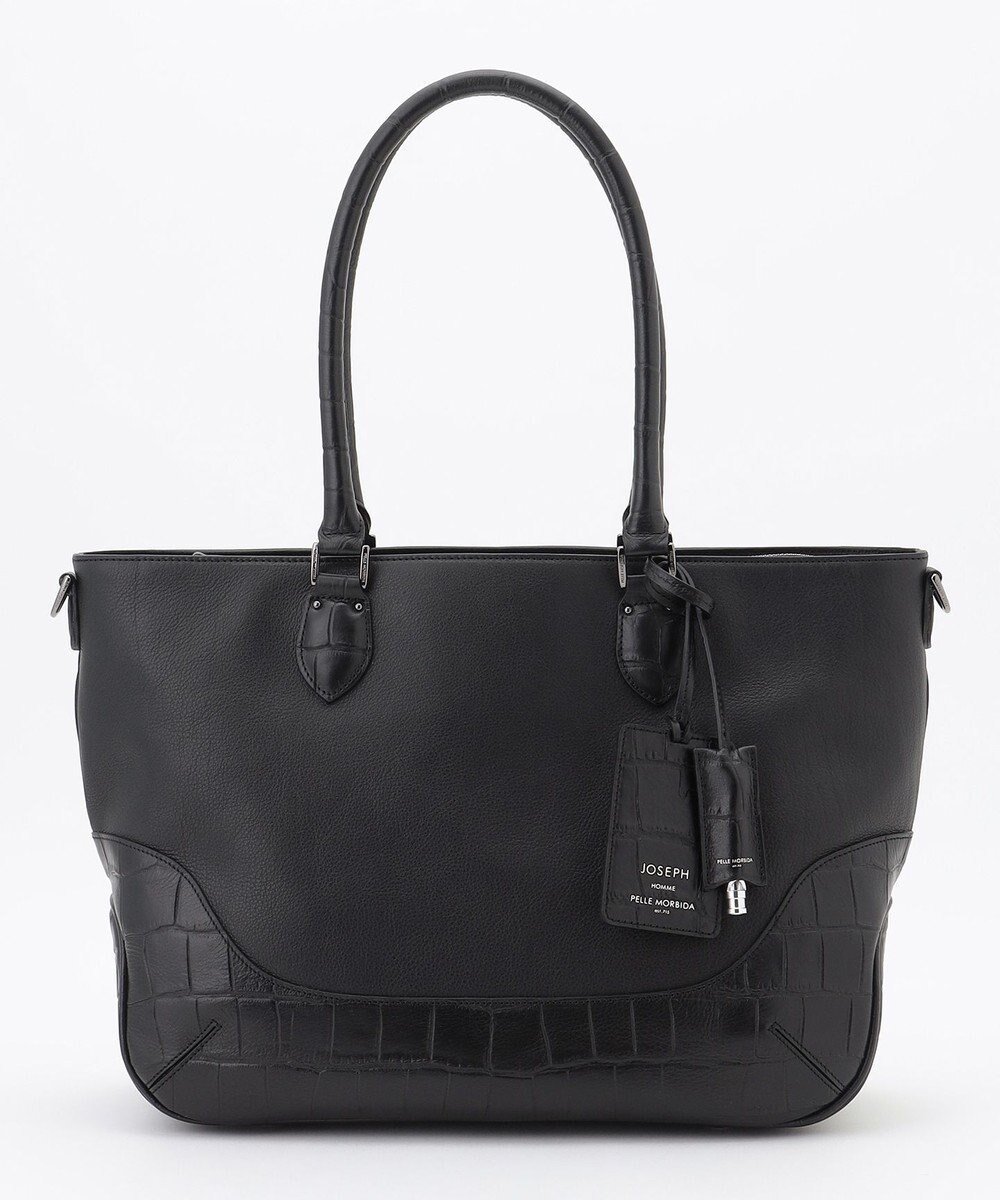 【ジョゼフ オム/JOSEPH HOMME / MEN】の【JOSEPH HOMME別注】【PELLE MORBIDA 】トートバッグ 人気、トレンドファッション・服の通販 founy(ファニー) 　ファッション　Fashion　メンズファッション　Fashion for Men　バッグ　Bags　トートバッグ / 通勤・大容量バッグ　Tote Bags　クロコ　Crocodile, Croc Embossed　コンビ　Combo, Combination Style　ショルダー　Shoulder, Shoulder Strap　シンプル　Simple, Minimal　ジップ　Zip, Zipper　スマート　Smart, Elegant　定番　Standard, Basic Item　フォルム　Silhouette, Form　プリント　Print, Printed Pattern　ボトム　Bottoms, Lower Wear　ポケット　Pocket, Pocket Detail　別注　Limited Edition, Custom Order　エレガント 上品　Elegant　ビジネス 仕事 通勤　Business / Work / Commuting　 other-1|ID: prp329100004727622 ipo3291000000034243921