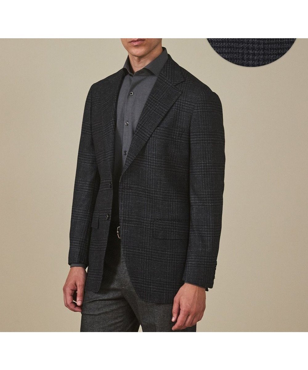 【五大陸/gotairiku / MEN】の【Ermenegild Zegna/ゼニア】トロフェオ カシミヤ ジャケット_グレーチェック 人気、トレンドファッション・服の通販 founy(ファニー) ファッション Fashion メンズファッション Fashion for Men アウター Men's Coats Outerwear テーラードジャケット Tailored Jackets & Blazers キュプラ Cupro, Eco Fabric クラシック Classic, Timeless Style シェイプ Shape, Slim Fit ジャケット Jacket, Outerwear チェック Check, Plaid, Tartan ラグジュアリー Luxury, Elegant A/W・秋冬 Autumn/Winter other-1|ID: prp329100004727644 ipo3291000000034243272