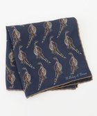 【ジョセフ アブード/JOSEPH ABBOUD / MEN】の【イタリア製・Holliday Brown】バードグラフィックプリントポケットチーフ ネイビー系6|ID: prp329100004727651 ipo3291000000034243286