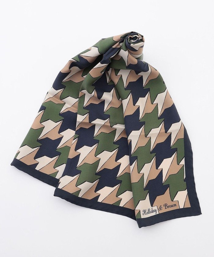 【ジョセフ アブード/JOSEPH ABBOUD / MEN】の【イタリア製・Holliday Brown】ビッグハウンドトゥースプリント スカーフ インテリア・キッズ・メンズ・レディースファッション・服の通販 founy(ファニー) https://founy.com/ ファッション Fashion メンズファッション Fashion for Men イタリア Italy エレガント 上品 Elegant クラシック Classic, Timeless Style シルク Silk, 100% Silk ジャケット Jacket, Outerwear スカーフ Scarf, Neckwear スーツ Suit, Formalwear ドレープ Drape, Draping Fabric なめらか Smooth, Silky Texture ハウンドトゥース Houndstooth, Dogtooth Check ハンド Hand, Handmade バンダナ Bandana, Head Scarf モダン Modern, Contemporary おすすめ Recommended / Our Picks |ID: prp329100004727657 ipo3291000000034243293