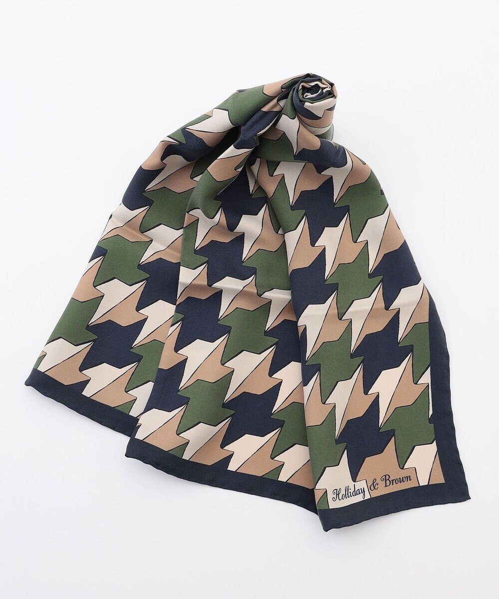 【ジョセフ アブード/JOSEPH ABBOUD / MEN】の【イタリア製・Holliday Brown】ビッグハウンドトゥースプリント スカーフ 人気、トレンドファッション・服の通販 founy(ファニー) ファッション Fashion メンズファッション Fashion for Men イタリア Italy エレガント 上品 Elegant クラシック Classic, Timeless Style シルク Silk, 100% Silk ジャケット Jacket, Outerwear スカーフ Scarf, Neckwear スーツ Suit, Formalwear ドレープ Drape, Draping Fabric なめらか Smooth, Silky Texture ハウンドトゥース Houndstooth, Dogtooth Check ハンド Hand, Handmade バンダナ Bandana, Head Scarf モダン Modern, Contemporary おすすめ Recommended / Our Picks other-1|ID: prp329100004727657 ipo3291000000034243293