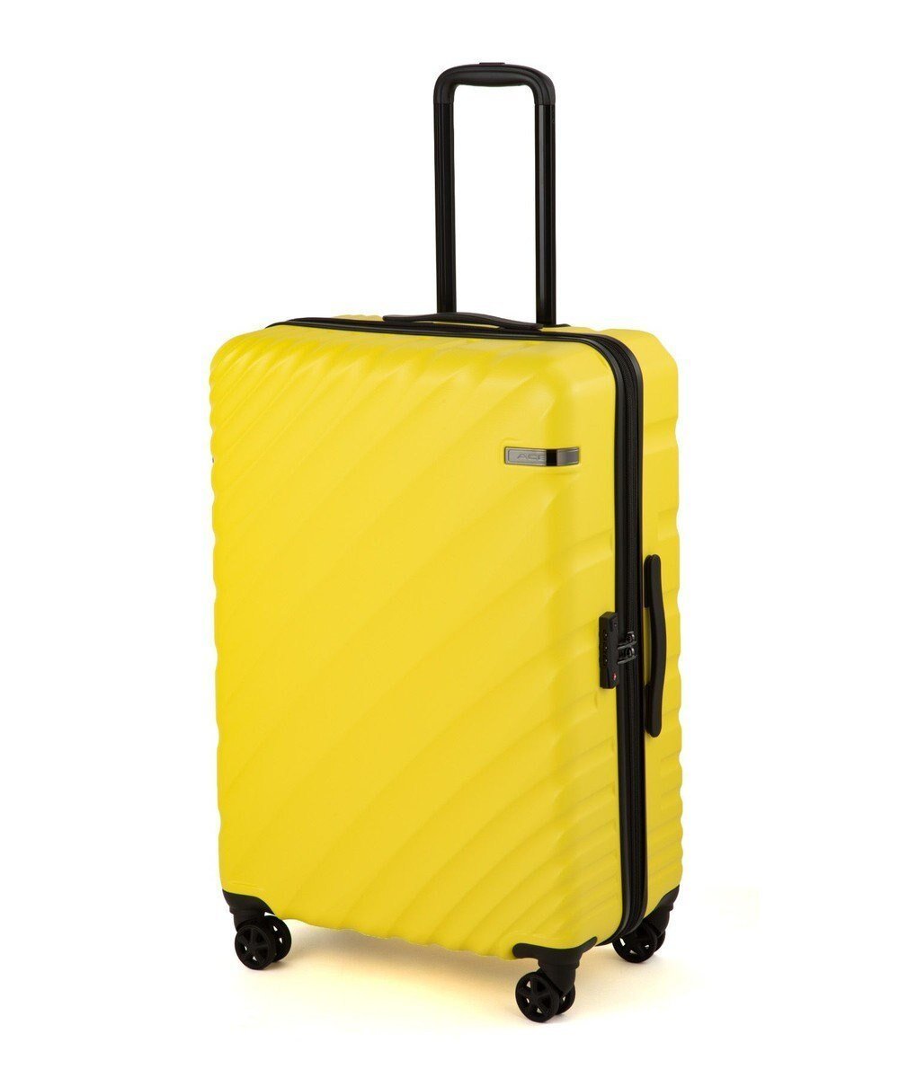 【エースバッグズアンドラゲッジ/ACE BAGS & LUGGAGE】のACE オーバル2 スーツケース 拡張機能 90L/111L 05913 エース インテリア・キッズ・メンズ・レディースファッション・服の通販 founy(ファニー) 　ファッション　Fashion　レディースファッション　Fashion for Women　スーツ　Business Suits & Workwear　オーバル　Oval Design　軽量　Lightweight, Ultra Light　シンプル　Simple, Minimal　トラベル　Travel, Travel Gear　リュック　Backpack, Rucksack　再入荷　Restock / Back in Stock　新作・新入荷　New Arrivals / New In　旅行　Travel　スーツケース キャリーケース　Suitcase / Carry Case　イエロー|ID: prp329100004727659 ipo3291000000034154869