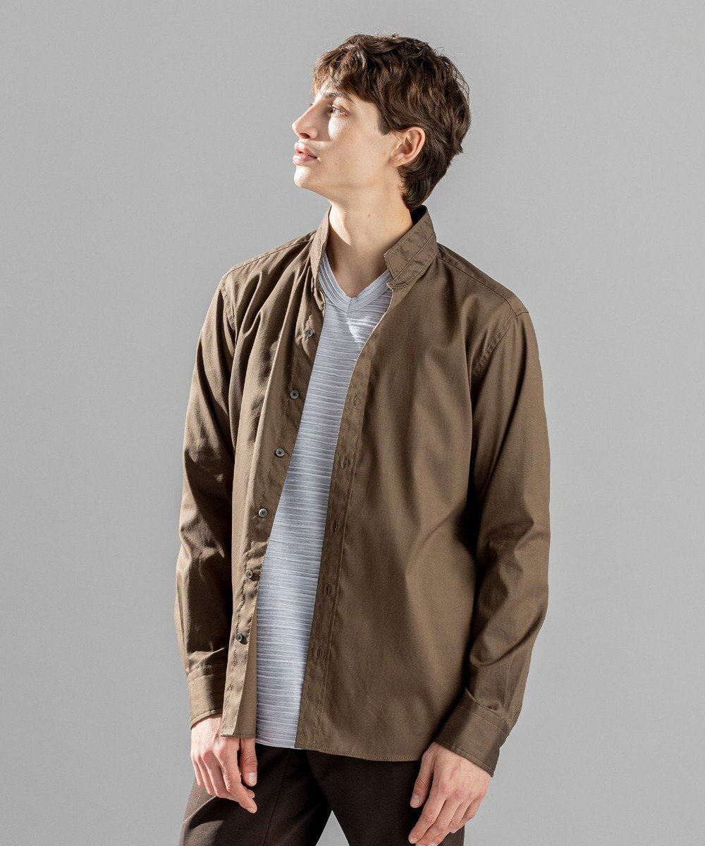 【ジョゼフ オム/JOSEPH HOMME / MEN】の80/2オックス ウイングカラーシャツ インテリア・キッズ・メンズ・レディースファッション・服の通販 founy(ファニー) 　ファッション　Fashion　メンズファッション　Fashion for Men　トップス・カットソー　Cut & Sew Tops　メンズシャツ　Shirts　オックス　Oxford Fabric　シェイプ　Shape, Slim Fit　ストレッチ　Stretch, Stretchy Fabric　エレガント 上品　Elegant　夏　Summer　定番　Standard, Basic Item　S/S・春夏　SS, Spring/Summer, Warm Season　A/W・秋冬　Autumn/Winter　長袖　Long Sleeve, Full Sleeve　キャメル系|ID: prp329100004727660 ipo3291000000034154875