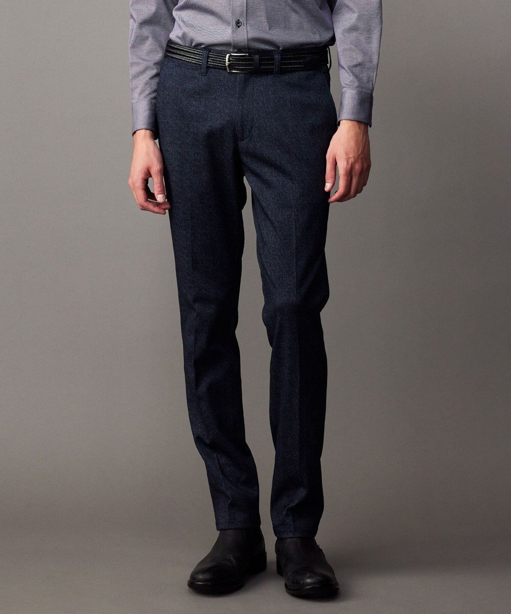【ジョセフ アブード/JOSEPH ABBOUD / MEN】の【ウエストも伸びる!/ストレッチ/弱撥水】ツィーディジャージ パンツ インテリア・キッズ・メンズ・レディースファッション・服の通販 founy(ファニー) 　ファッション　Fashion　メンズファッション　Fashion for Men　ボトムス　Bottoms　シャーリング　Shirring, Ruched　ストレッチ　Stretch, Stretchy Fabric　スラックス　Slacks, Dress Pants　ツイード　Twill, Twill Weave　プリント　Print, Printed Pattern　A/W・秋冬　Autumn/Winter　ネイビー系4|ID: prp329100004727661 ipo3291000000034154880