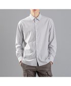 【ジョゼフ オム/JOSEPH HOMME / MEN】のコンフォートクリアストライプ レギュラーカラーシャツ ライトグレー系1|ID: prp329100004727671 ipo3291000000034154922