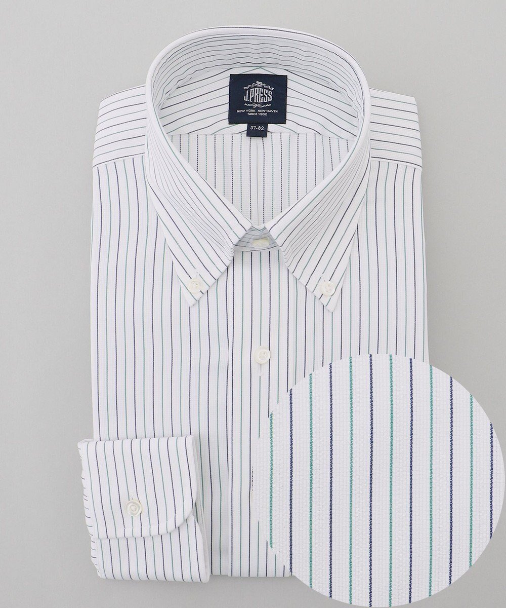 【ジェイ プレス/J.PRESS / MEN】の【PREMIUM PLEATS / 形態安定】スーピマコットンパナマストライプ ドレスシャツ / B.D. 人気、トレンドファッション・服の通販 founy(ファニー) 　ファッション　Fashion　メンズファッション　Fashion for Men　トップス・カットソー　Cut & Sew Tops　メンズシャツ　Shirts　カフス　Cuff Design　スーピマ　Supima, Premium Cotton　ドレス　Dress, One-Piece　プリーツ　Pleats, Pleated　プレミアム　Premium, High-End　メンズ　Men's, Menswear　A/W・秋冬　Autumn/Winter　S/S・春夏　SS, Spring/Summer, Warm Season　夏　Summer　ビジネス 仕事 通勤　Business / Work / Commuting　 other-1|ID: prp329100004727677 ipo3291000000034154940