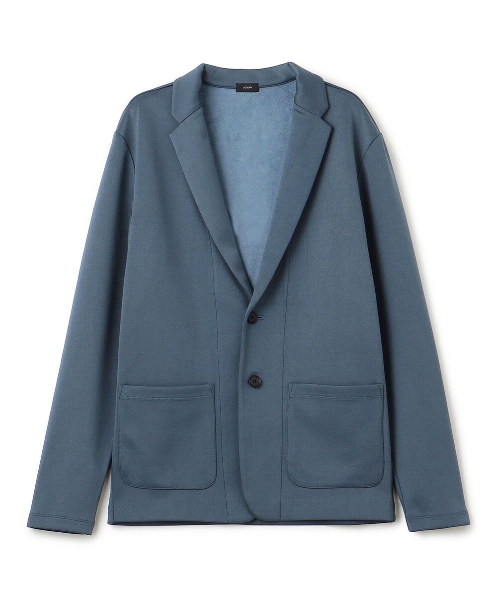 【ジョゼフ オム/JOSEPH HOMME / MEN】の【WEB・一部店舗限定 】ダブルフェイスジャージー カットソージャケット インテリア・キッズ・メンズ・レディースファッション・服の通販 founy(ファニー) 　ファッション　Fashion　メンズファッション　Fashion for Men　トップス・カットソー　Cut & Sew Tops　メンズシャツ　Shirts　カットソー　Cut and Sewn Top　カーディガン　Cardigan, Knitwear　シンプル　Simple, Minimal　スペシャル　Special, Limited Edition　スポーティ　Sporty, Casual Athletic　パッチ　Patch, Appliqué　フラット　Flat, Flat Shoes　ポケット　Pocket, Pocket Detail　A/W・秋冬　Autumn/Winter　ダルブルー系|ID: prp329100004727689 ipo3291000000034155015