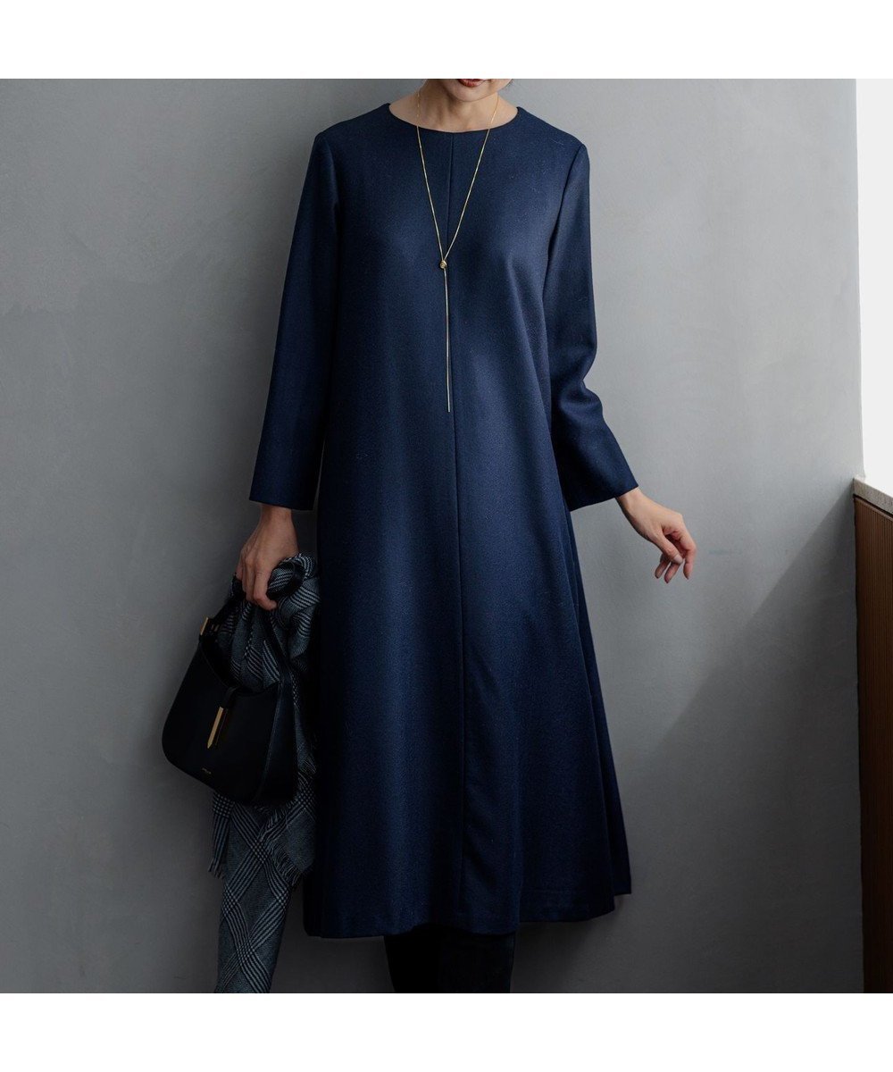 【23区/NIJYUSANKU】のウールジョーゼット Aライン ワンピース 人気、トレンドファッション・服の通販 founy(ファニー) ファッション Fashion レディースファッション Fashion for Women ワンピース Dresses 2023年 2023 2023-2024秋冬・A/W Autumn/Winter 2023–24 AW23–24 冬 Winter / This Winter コンパクト Compact, Small Size シンプル Simple, Minimal ジョーゼット Georgette, Semi-Sheer Fabric トレンド Trend, Trending Now ドレープ Drape, Draping Fabric フレア Flare, Flared エレガント 上品 Elegant A/W・秋冬 Autumn/Winter other-1|ID: prp329100004727704 ipo3291000000034189166