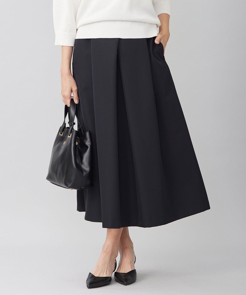 【自由区/JIYU-KU】の【洗える】タフタタック スカート 人気、トレンドファッション・服の通販 founy(ファニー) 　ファッション　Fashion　レディースファッション　Fashion for Women　スカート　Skirts　タフタ　Taffeta, Structured Fabric　フロント　Front, Front Design　ボックス　Boxy, Box Shape　エレガント 上品　Elegant　夏　Summer　春　Spring　S/S・春夏　SS, Spring/Summer, Warm Season　洗える　Machine Washable　 other-1|ID: prp329100004727711 ipo3291000000034155283