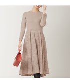 【エニィ スィス/any SiS】の【洗える】フラワープリントドッキング ワンピース ベージュ×ベージュ|ID: prp329100004727716 ipo3291000000034155381