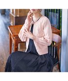 【ティアクラッセ/Tiaclasse】の【洗える】7分袖前身レースカーディガン ピンク|ID: prp329100004727722 ipo3291000000034155475