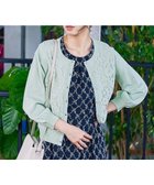 【ティアクラッセ/Tiaclasse】の【洗える】7分袖前身レースカーディガン ミント|ID: prp329100004727722 ipo3291000000034155476