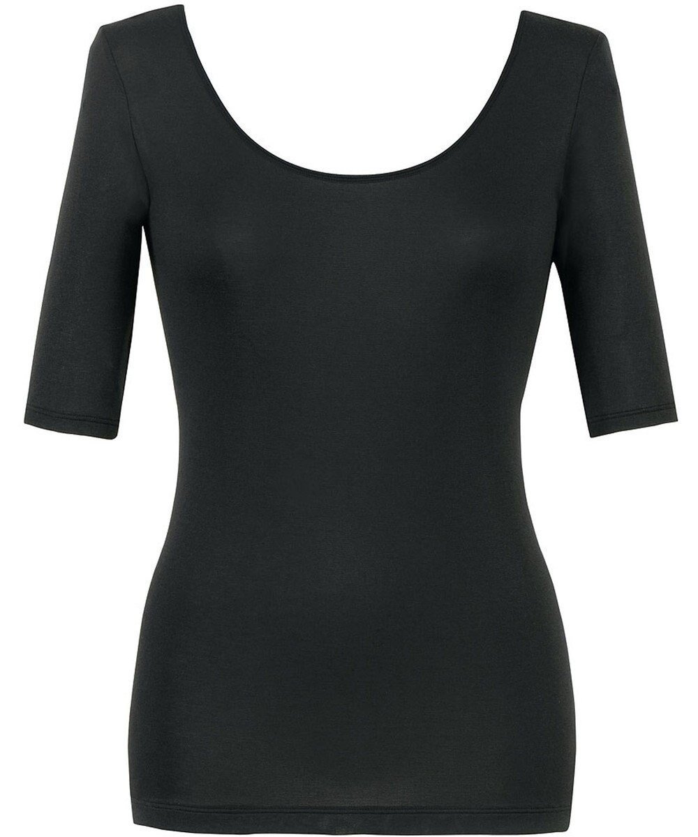 【ウィング/Wing】のインナー 【綿の贅沢オーガニック】 オーガニックコットン混素材 さらっと薄くて軽い 5分袖 EL1556 ウイング/ワコール インテリア・キッズ・メンズ・レディースファッション・服の通販 founy(ファニー) 　ファッション　Fashion　レディースファッション　Fashion for Women　トップス・カットソー　Cut & Sew Tops　ニット　Knit Tops & Sweaters　アンダー　Underwear Essentials　インナー　Innerwear　オーガニック　Organic Cotton　抗菌　Antibacterial, Bacteria-Resistant　フラット　Flat, Flat Shoes　A/W・秋冬　Autumn/Winter　S/S・春夏　SS, Spring/Summer, Warm Season　夏　Summer　ブラック|ID: prp329100004727725 ipo3291000000034484660