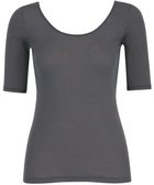 【ウィング/Wing】のインナー 【綿の贅沢オーガニック】 オーガニックコットン混素材 さらっと薄くて軽い 5分袖 EL1556 ウイング/ワコール ダークブラウン|ID: prp329100004727725 ipo3291000000034484662