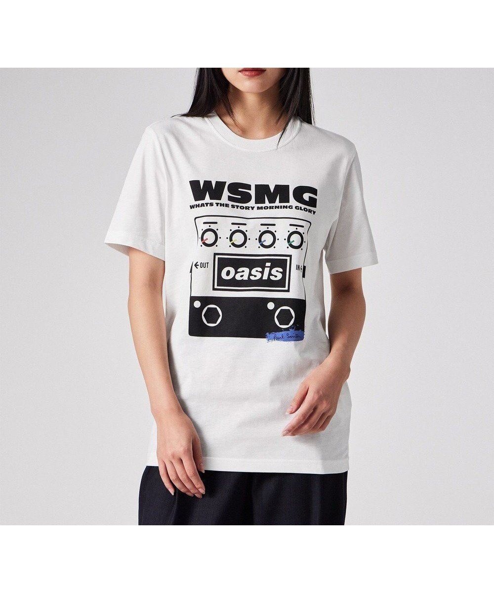 【ポール スミス/Paul Smith】のPaul Smith × Oasis WSMG Tシャツ インテリア・キッズ・メンズ・レディースファッション・服の通販 founy(ファニー) ファッション Fashion レディースファッション Fashion for Women トップス・カットソー Cut & Sew Tops シャツ・ブラウス・オフィスカジュアル Elegant Blouses & Button-Ups ロングTシャツ・Tシャツ Longline T-Shirts & Tees カットソー・ベーシックTシャツ Cut-and-Sewn Tops / Stretch Tees & Basics カットソー Cut and Sewn Top テクスチャー Texture, Textured Fabric 半袖 Short Sleeve, Half Sleeve 夏 Summer S/S・春夏 SS, Spring/Summer, Warm Season A/W・秋冬 Autumn/Winter ホワイト|ID: prp329100004727729 ipo3291000000034155589