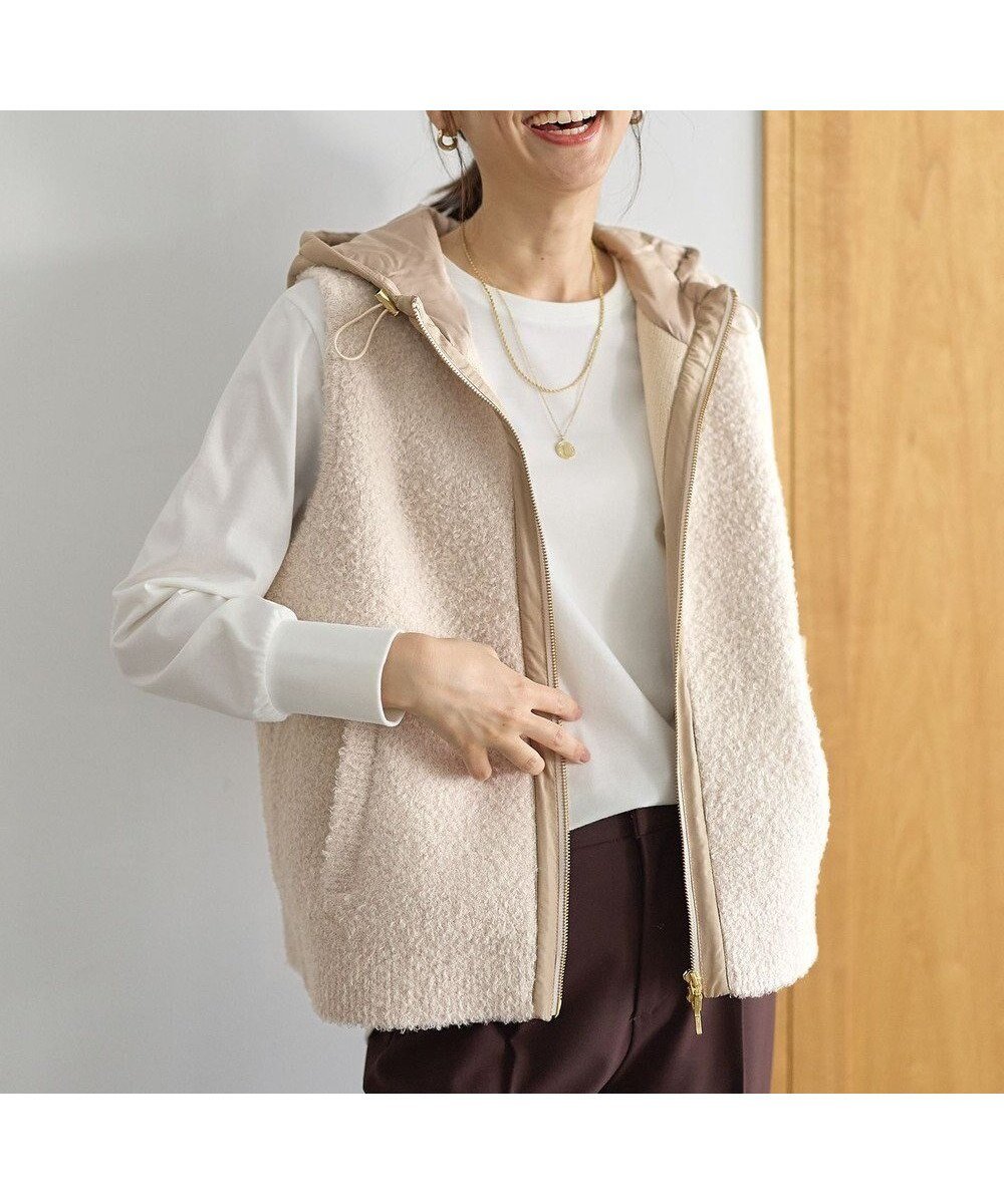 【エニー/ANY】のキルトコンビベスト インテリア・キッズ・メンズ・レディースファッション・服の通販 founy(ファニー) 　ファッション　Fashion　レディースファッション　Fashion for Women　アウター　Coat / Outerwear Collection　レディースジャケット・軽アウター　Jackets　インナー　Innerwear　洗える　Machine Washable　秋　Autumn　キルト　Quilt, Quilted Fabric　コンビ　Combo, Combination Style　ジャケット　Jacket, Outerwear　ベスト　Vest, Waistcoat　冬　Winter / This Winter　A/W・秋冬　Autumn/Winter　ライトベージュ|ID: prp329100004727745 ipo3291000000035672354