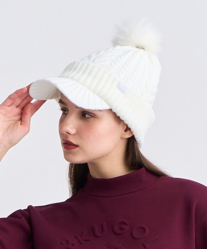 【23区 ゴルフ/NIJYUSANKU GOLF】の【WOMEN】ニットキャップ インテリア・キッズ・メンズ・レディースファッション・服の通販 founy(ファニー) https://founy.com/ ファッション Fashion レディースファッション Fashion for Women トップス・カットソー Cut & Sew Tops ニット Knit Tops & Sweaters キャップ&ハット Hats & Caps キャップ Cap, Baseball Cap スポーティ Sporty, Casual Athletic フィット Fit, Slim Fit 人気 Popular, Best Seller 冬 Winter / This Winter 定番 Standard, Basic Item 帽子 Hat, Headwear 洗える Machine Washable |ID: prp329100004727746 ipo3291000000034155744