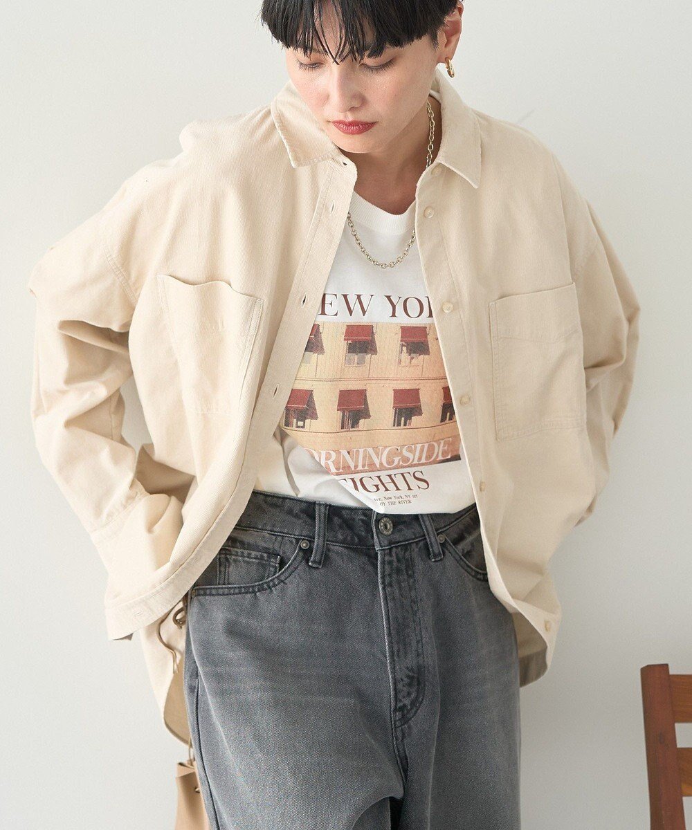 【アメリカンホリック/AMERICAN HOLIC】のWポケットコーデュロイシャツ インテリア・キッズ・メンズ・レディースファッション・服の通販 founy(ファニー) 　ファッション　Fashion　レディースファッション　Fashion for Women　トップス・カットソー　Cut & Sew Tops　シャツ・ブラウス・オフィスカジュアル　Elegant Blouses & Button-Ups　アメリカン　American Style　ヴィンテージ　Vintage Style　秋　Autumn　コーデュロイ　Corduroy, Cord Fabric　スタイリッシュ　Stylish, Fashionable　ポケット　Pocket, Pocket Detail　A/W・秋冬　Autumn/Winter　おすすめ　Recommended / Our Picks　Ivory|ID: prp329100004727751 ipo3291000000035714947