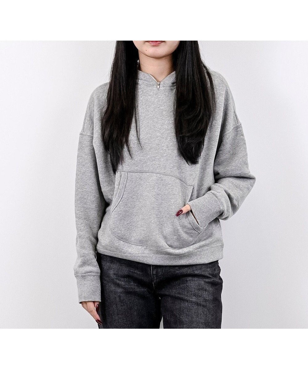 【サキュウ/caqu】の【洗える/裏起毛】ふわとろフーディー インテリア・キッズ・メンズ・レディースファッション・服の通販 founy(ファニー) ファッション Fashion レディースファッション Fashion for Women トップス・カットソー Cut & Sew Tops レディースパーカー・カジュアルフーディー Casual Hoodies & Sweatshirts 洗える Machine Washable 軽量 Lightweight, Ultra Light ジーンズ Jeans, Denim Pants パーカー Hoodie, Parka ビンテージ Vintage, Retro Style フロント Front, Front Design ベーシック Basic, Essential ポケット Pocket, Pocket Detail モチーフ Motif, Design Theme A/W・秋冬 Autumn/Winter S/S・春夏 SS, Spring/Summer, Warm Season 夏 Summer gray|ID: prp329100004727756 ipo3291000000034348755