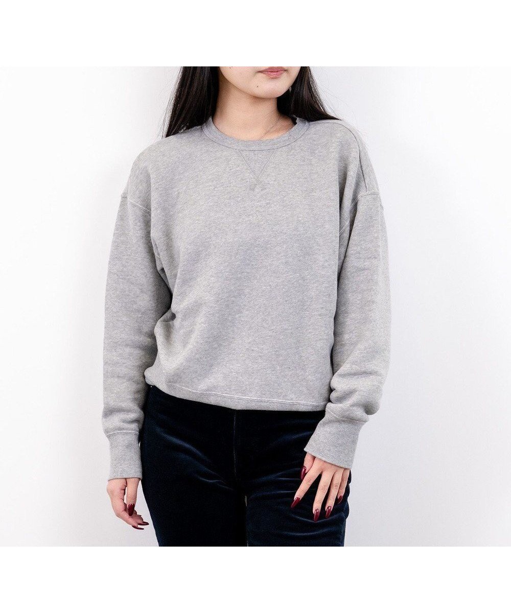 【サキュウ/caqu】の【洗える/裏起毛】ふわとろスウェットシャツ インテリア・キッズ・メンズ・レディースファッション・服の通販 founy(ファニー) 　ファッション　Fashion　レディースファッション　Fashion for Women　トップス・カットソー　Cut & Sew Tops　シャツ・ブラウス・オフィスカジュアル　Elegant Blouses & Button-Ups　レディースパーカー・カジュアルフーディー　Casual Hoodies & Sweatshirts　スウェット・クルーネックトップス　Sweatshirts & Crewnecks / Relaxed Fit Sweat Tops　洗える　Machine Washable　軽量　Lightweight, Ultra Light　ジーンズ　Jeans, Denim Pants　スウェット / スエット　Sweatshirt, Sweatwear　ビンテージ　Vintage, Retro Style　ベーシック　Basic, Essential　モチーフ　Motif, Design Theme　A/W・秋冬　Autumn/Winter　S/S・春夏　SS, Spring/Summer, Warm Season　夏　Summer　gray|ID: prp329100004727758 ipo3291000000034348756