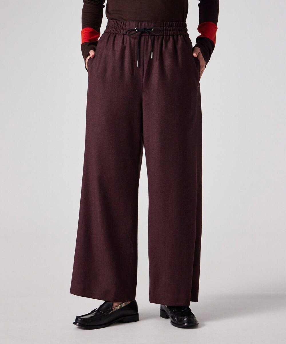 【ポール スミス/Paul Smith】のウールフランネル ワイドパンツ インテリア・キッズ・メンズ・レディースファッション・服の通販 founy(ファニー) ファッション Fashion レディースファッション Fashion for Women パンツ Pants & Trousers イタリア Italy ジャケット Jacket, Outerwear セットアップ Set-Up, Coordinated Outfit ダウン Down, Puffer ドローコード Drawcord, Drawstring Cord なめらか Smooth, Silky Texture フォーマル Formal, Dressy リラックス Relax, Relaxed Fit ワイド Wide, Wide Fit A/W・秋冬 Autumn/Winter S/S・春夏 SS, Spring/Summer, Warm Season 夏 Summer エレガント 上品 Elegant ビジネス 仕事 通勤 Business / Work / Commuting ワインレッド|ID: prp329100004727775 ipo3291000000034474817