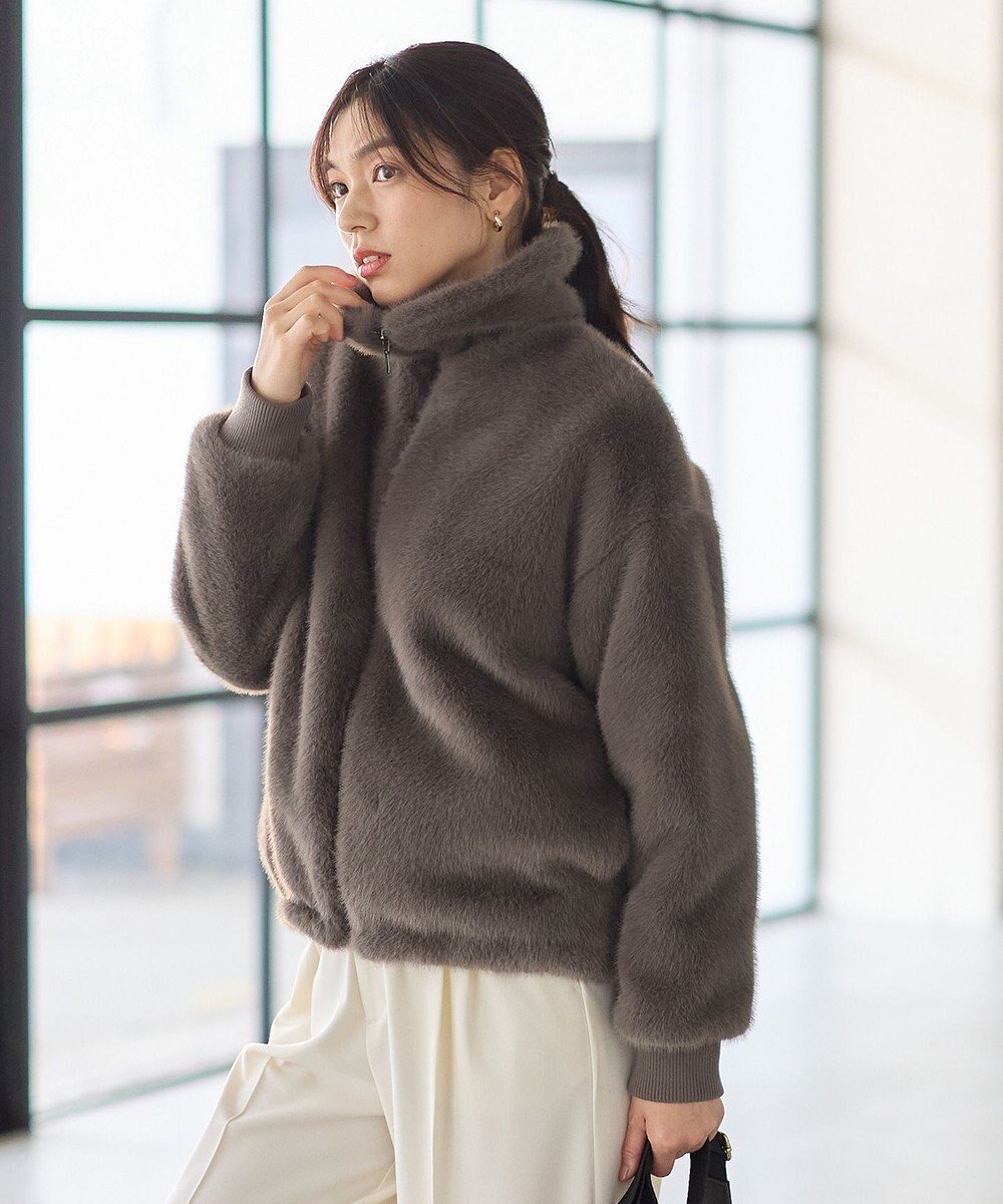 【エニー/ANY】のファーブルゾン インテリア・キッズ・メンズ・レディースファッション・服の通販 founy(ファニー) ファッション Fashion レディースファッション Fashion for Women アウター Coat / Outerwear Collection レディースジャケット・軽アウター Jackets ブルゾンジャケット・スポーティアウター Blouson Jackets ジャケット Jacket, Outerwear スマホ Smartphone, Mobile Device ブルゾン Blouson, Bomber Jacket ポケット Pocket, Pocket Detail 防寒 Cold Protection, Winter-Ready A/W・秋冬 Autumn/Winter 再入荷 Restock / Back in Stock おすすめ Recommended / Our Picks モカグレー|ID: prp329100004727820 ipo3291000000034156244