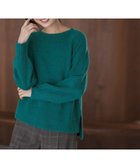 【エニィ スィス/any SiS】のボートネックAir ニット グリーン|ID: prp329100004727833 ipo3291000000034189078