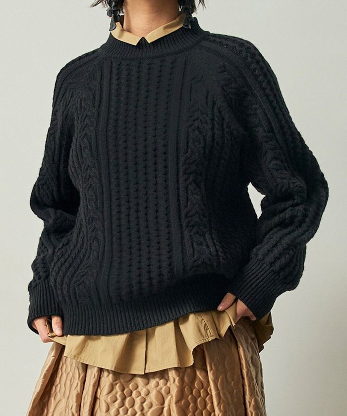 【ムーク/muuc】のカシミヤウールケーブル編みプルオーバー インテリア・キッズ・メンズ・レディースファッション・服の通販 founy(ファニー) https://founy.com/ ファッション Fashion レディースファッション Fashion for Women トップス・カットソー Cut & Sew Tops ニット Knit Tops & Sweaters カジュアルプルオーバー・ニットトップス Pullovers & Knit Tops / Casual Pullovers シンプル Simple, Minimal セーター Sweater, Knitwear 手編み Hand-Knitted, Handmade Knit パターン Pattern, Design Print モダン Modern, Contemporary A/W・秋冬 Autumn/Winter おすすめ Recommended / Our Picks エレガント 上品 Elegant |ID: prp329100004727866 ipo3291000000034156388