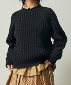 【ムーク/muuc】のカシミヤウールケーブル編みプルオーバー ブラック|ID: prp329100004727866 ipo3291000000034156391