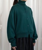 【ムーク/muuc】のエクストラファインメリノ・丸襟カーディガン グリーン|ID: prp329100004727871 ipo3291000000034156411