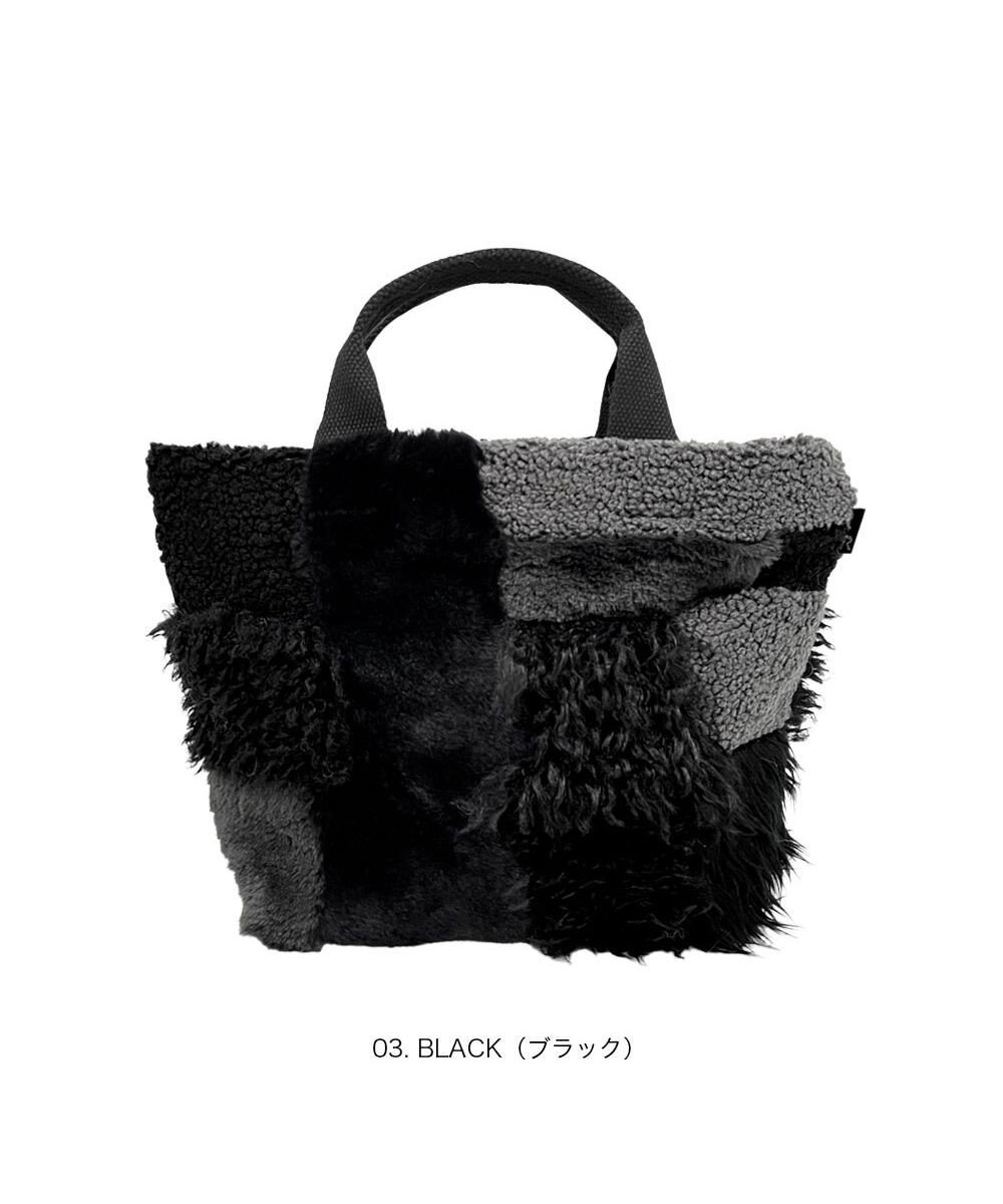 【ルートート/ROOTOTE】の3652【フェイクファーのパッチワーク】SC.デリ.ツグツグ-A インテリア・キッズ・メンズ・レディースファッション・服の通販 founy(ファニー) 　ファッション　Fashion　レディースファッション　Fashion for Women　バッグ　Bags　ウェーブ　Wavy Pattern　カメラ　Camera Accessories　シンプル　Simple, Minimal　ストレート　Straight, Straight Cut　財布　Wallet, Purse　テクスチャー　Texture, Textured Fabric　パッチワーク　Patchwork, Mixed Fabric　フェイクファー　Faux Fur, Imitation Fur　プリント　Print, Printed Pattern　ポケット　Pocket, Pocket Detail　ポーチ　Pouch, Small Case　マグネット　Magnet, Magnetic Closure　ミックス　Mix, Mixed Style　ランダム　Random, Irregular　A/W・秋冬　Autumn/Winter　エレガント 上品　Elegant　新作・新入荷　New Arrivals / New In　03:ブラック|ID: prp329100004729789 ipo3291000000034168481