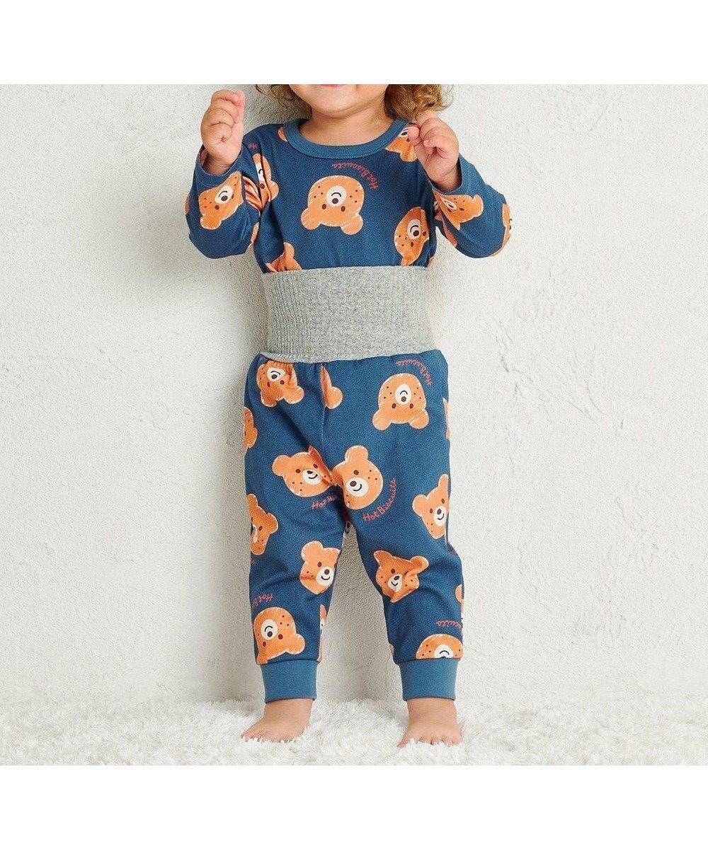 【ミキハウスホットビスケッツ/MIKI HOUSE HOT BISCUITS / KIDS】の【80-120cm】 ビーンズフェイスプリント 腹巻き付き長袖パジャマ 人気、トレンドファッション・服の通販 founy(ファニー) ファッション Fashion キッズファッション Fashion for Kids おすすめ Recommended / Our Picks パジャマ Pajamas, Sleepwear フェイス Face, Facial Design プリント Print, Printed Pattern 長袖 Long Sleeve, Full Sleeve other-1|ID: prp329100004729813 ipo3291000000034168537