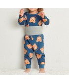 【ミキハウスホットビスケッツ/MIKI HOUSE HOT BISCUITS / KIDS】の【80-120cm】 ビーンズフェイスプリント 腹巻き付き長袖パジャマ 人気、トレンドファッション・服の通販 founy(ファニー) ファッション Fashion キッズファッション Fashion for Kids おすすめ Recommended / Our Picks パジャマ Pajamas, Sleepwear フェイス Face, Facial Design プリント Print, Printed Pattern 長袖 Long Sleeve, Full Sleeve thumbnail ストームブルー|ID: prp329100004729813 ipo3291000000034168538