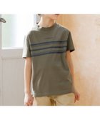【ジェイ プレス/J.PRESS / KIDS】の【100-130cm】ボーダープリント Tシャツ オリーブ系|ID: prp329100004729817 ipo3291000000034168551