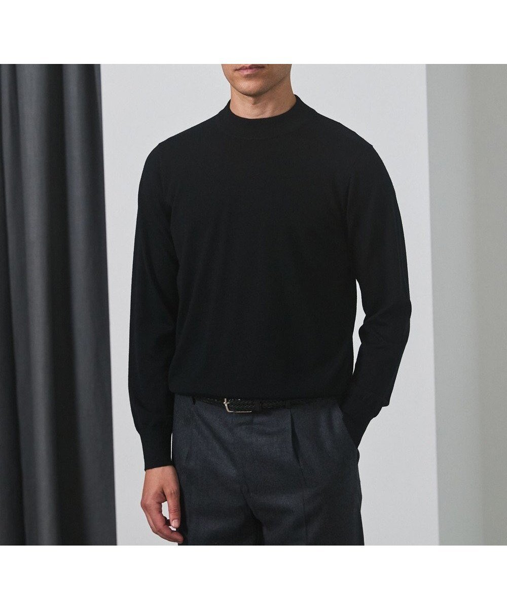 【五大陸/gotairiku / MEN】の25年新作【洗える/チクチクしにくい/ピリングしにくい】イタリア糸 ハイゲージ カバーネックニット_WOOL100% 人気、トレンドファッション・服の通販 founy(ファニー) 　ファッション　Fashion　メンズファッション　Fashion for Men　トップス・カットソー　Cut & Sew Tops　ニット・セーター / 定番トップス　Knit Tops & Sweaters　イタリア　Italy　インナー　Innerwear　ウォッシャブル　Machine Washable　洗える　Machine Washable　抗菌　Antibacterial, Bacteria-Resistant　ジャケット　Jacket, Outerwear　スタイリッシュ　Stylish, Fashionable　スマート　Smart, Elegant　スーツ　Suit, Formalwear　セーター　Sweater, Knitwear　タートル　Turtleneck, Turtle Collar　ドレス　Dress, One-Piece　人気　Popular, Best Seller　パターン　Pattern, Design Print　フィット　Fit, Slim Fit　フラット　Flat, Flat Shoes　ベスト　Vest, Waistcoat　ベーシック　Basic, Essential　モックネック　Mock Neck, Short Turtleneck　冬　Winter / This Winter　A/W・秋冬　Autumn/Winter　エレガント 上品　Elegant　ビジネス 仕事 通勤　Business / Work / Commuting　2025年　2025　2025-2026秋冬・A/W　Autumn/Winter 2025–26 AW25–26　 other-1|ID: prp329100004729825 ipo3291000000034465765
