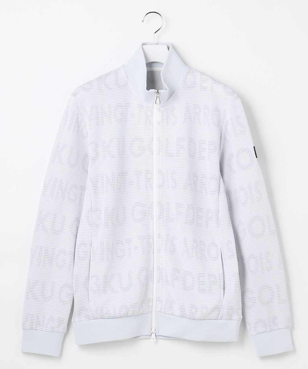 【23区 ゴルフ/23区GOLF / MEN】の【MEN】ロゴジャガードトラックジャケット 吸水速乾 UVカット 人気、トレンドファッション・服の通販 founy(ファニー) 　ファッション　Fashion　メンズファッション　Fashion for Men　トップス・カットソー　Cut & Sew Tops　ゴルフ　Golf　シンプル　Simple, Minimal　ジャケット　Jacket, Outerwear　スウェット / スエット　Sweatshirt, Sweatwear　ストレッチ　Stretch, Stretchy Fabric　スポーティ　Sporty, Casual Athletic　プリント　Print, Printed Pattern　ベーシック　Basic, Essential　エレガント 上品　Elegant　吸水　Absorbent, Quick-Dry　A/W・秋冬　Autumn/Winter　 other-1|ID: prp329100004729829 ipo3291000000034243331