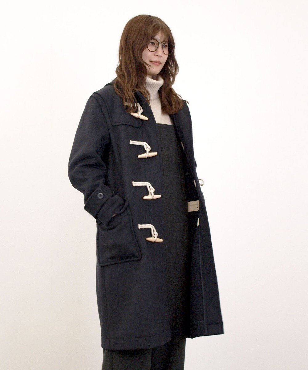 【ジェイプレスヨークストリート/J.PRESS YORK STREET】の【UNISEX】メルトン ダッフルコート インテリア・キッズ・メンズ・レディースファッション・服の通販 founy(ファニー) 　ファッション　Fashion　レディースファッション　Fashion for Women　アウター　Coat / Outerwear Collection　コート・ロングコート・ピーコート　Long Coats, Peacoats & More　レディースジャケット・軽アウター　Jackets　ダッフルコート　Duffle Coats　インナー　Innerwear　クラシック　Classic, Timeless Style　ジャケット　Jacket, Outerwear　スマホ　Smartphone, Mobile Device　ダッフルコート　Duffle Coat, Toggle Coat　定番　Standard, Basic Item　フラップ　Flap, Flap Pocket　ポケット　Pocket, Pocket Detail　メルトン　Melton, Heavy Wool　ユニセックス　Unisex, Genderless　リラックス　Relax, Relaxed Fit　冬　Winter / This Winter　A/W・秋冬　Autumn/Winter　ビジネス 仕事 通勤　Business / Work / Commuting　ネイビー系|ID: prp329100004729831 ipo3291000000034485471