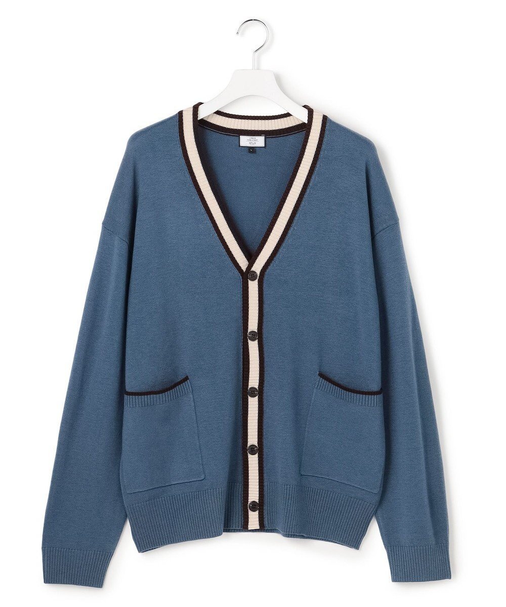 【ジェイプレスヨークストリート/J.PRESS YORK STREET】の【UNISEX】ハイゲージライン カーディガン インテリア・キッズ・メンズ・レディースファッション・服の通販 founy(ファニー) ファッション Fashion レディースファッション Fashion for Women トップス・カットソー Cut & Sew Tops カーディガン・羽織り Layered Style Cardigans アクリル Acrylic Material 厚底 Platform Shoes カーディガン Cardigan, Knitwear 今季 This Season, Current Season シンプル Simple, Minimal スニーカー Sneakers, Trainers なめらか Smooth, Silky Texture バランス Balance, Style Balance フロント Front, Front Design ポケット Pocket, Pocket Detail ミックス Mix, Mixed Style モックネック Mock Neck, Short Turtleneck ユニセックス Unisex, Genderless ワイド Wide, Wide Fit A/W・秋冬 Autumn/Winter エレガント 上品 Elegant ダルブルー系|ID: prp329100004729835 ipo3291000000034168616