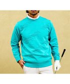 【23区 ゴルフ/23区GOLF / MEN】の【MEN】【ウォッシャブル】シワになりにくいイージーケアなロゴスポーツニット ターコイズブルー系|ID: prp329100004729862 ipo3291000000034168707