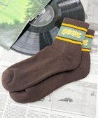 【ウィゴー/WEGO / MEN】のラインロゴハイアンクルソックス ブラウン|ID: prp329100004729864 ipo3291000000034243088