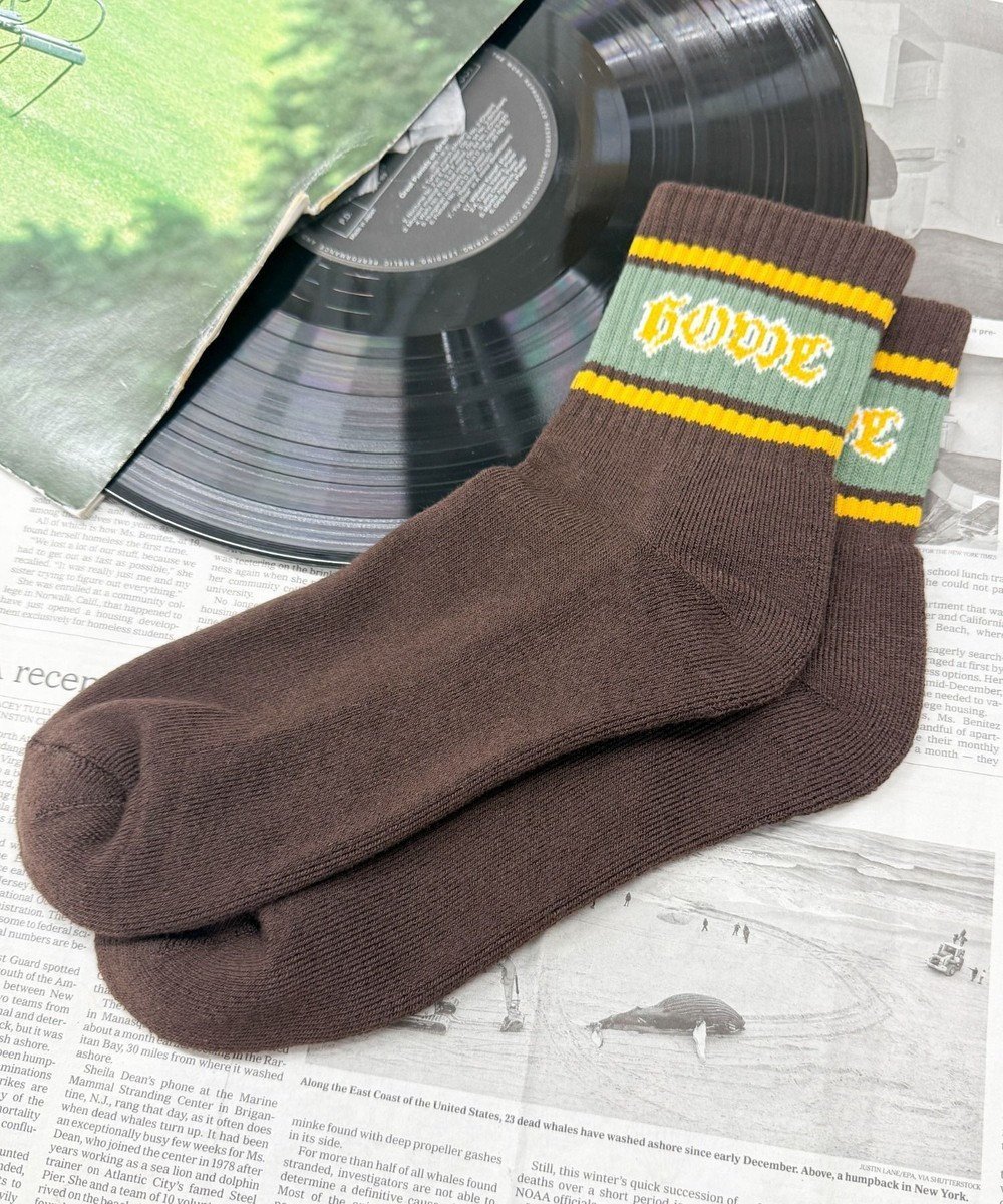 【ウィゴー/WEGO / MEN】のラインロゴハイアンクルソックス インテリア・キッズ・メンズ・レディースファッション・服の通販 founy(ファニー) 　ファッション　Fashion　メンズファッション　Fashion for Men　シューズ・靴　Shoes　スマホ　Smartphone, Mobile Device　ソックス　Socks, Hosiery　ハーフ　Half, Half-Length　夏　Summer　春　Spring　S/S・春夏　SS, Spring/Summer, Warm Season　ブラウン|ID: prp329100004729864 ipo3291000000034243088