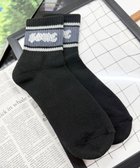【ウィゴー/WEGO / MEN】のラインロゴハイアンクルソックス ブラック|ID: prp329100004729864 ipo3291000000034243090