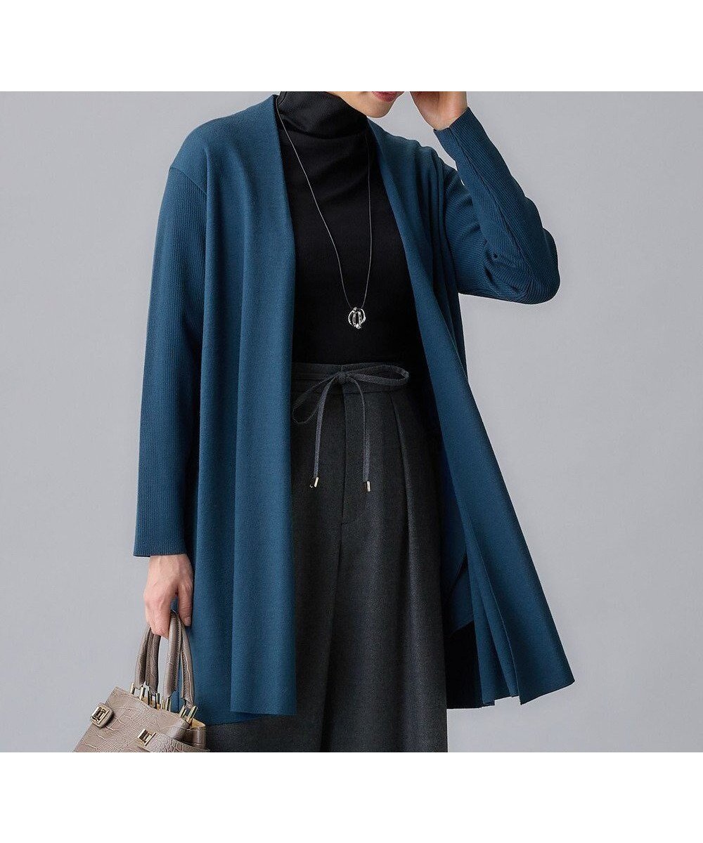 【自由区/JIYU-KU】の【洗える】ウールニットコンビジャージー ライトアウター 人気、トレンドファッション・服の通販 founy(ファニー) ファッション Fashion レディースファッション Fashion for Women トップス・カットソー Cut & Sew Tops ニット Knit Tops & Sweaters カーディガン・羽織り Layered Style Cardigans ウォーム Warm Fabric カットオフ Cut-Off Design カーディガン Cardigan, Knitwear ダブル Double, Double-Breasted 洗える Machine Washable 秋 Autumn A/W・秋冬 Autumn/Winter other-1|ID: prp329100004729886 ipo3291000000034168773