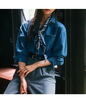 【23区/NIJYUSANKU】 【洗える】ライトダンガリー 2WAY シャツ人気、トレンドファッション・服の通販 founy(ファニー) ファッション Fashion レディースファッション Fashion for Women トップス・カットソー Cut & Sew Tops シャツ・ブラウス・オフィスカジュアル Elegant Blouses & Button-Ups インディゴ Indigo Denim 洗える Machine Washable ダンガリー Dungaree, Chambray デニム Denim, Jeans Material メタル Metal, Metal Parts A/W・秋冬 Autumn/Winter 冬 Winter / This Winter 2024年 2024 2024-2025秋冬・A/W Autumn/Winter 2024–25 AW24–25 |ID:prp329100004729889