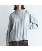 【組曲/KUMIKYOKU】の【飯豊まりえさん着用・Oggi12月号掲載】バルキーワイドリブ ニット サックスブルー系|ID: prp329100004729898 ipo3291000000034189032