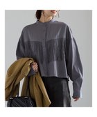 【テチチ/Te chichi】のフリンジショートシャツ《2025Autumn catalog vol.2 item》 グレー|ID: prp329100004729900 ipo3291000000034313426