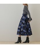 【グレース コンチネンタル/GRACE CONTINENTAL】のラメフラワージャガードスカート ブルー|ID: prp329100004729905 ipo3291000000034168875