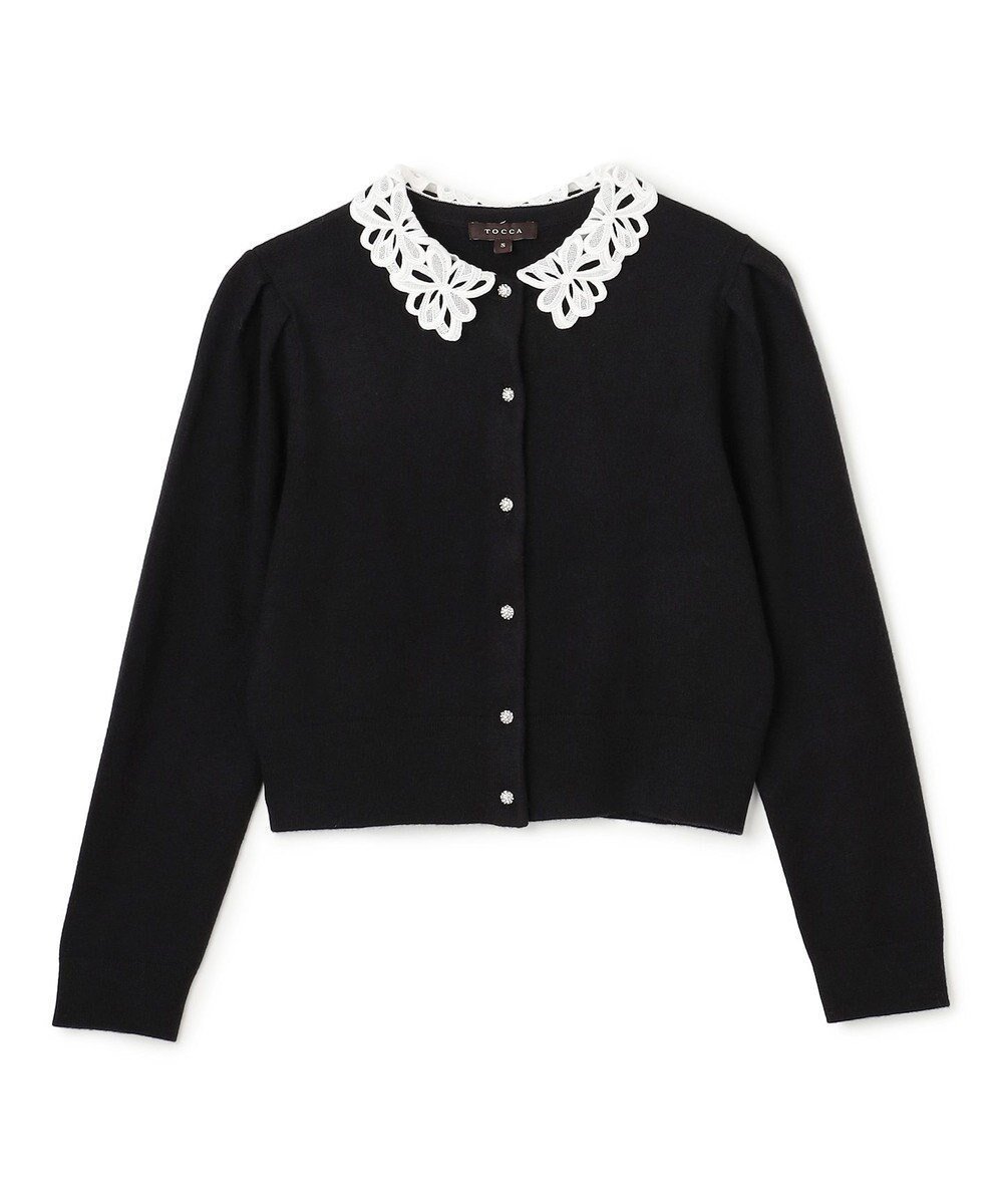 【トッカ/TOCCA】の【百田夏菜子さん着用】MOONLIT MUSE カーディガン インテリア・キッズ・メンズ・レディースファッション・服の通販 founy(ファニー) ファッション Fashion レディースファッション Fashion for Women トップス・カットソー Cut & Sew Tops カーディガン・羽織り Layered Style Cardigans 2025年 2025 2025-2026秋冬・A/W Autumn/Winter 2025–26 AW25–26 冬 Winter / This Winter ウォーム Warm Fabric カーディガン Cardigan, Knitwear レース Lace, Lace Fabric エレガント 上品 Elegant 夏 Summer A/W・秋冬 Autumn/Winter ブラック系|ID: prp329100004729915 ipo3291000000034168929