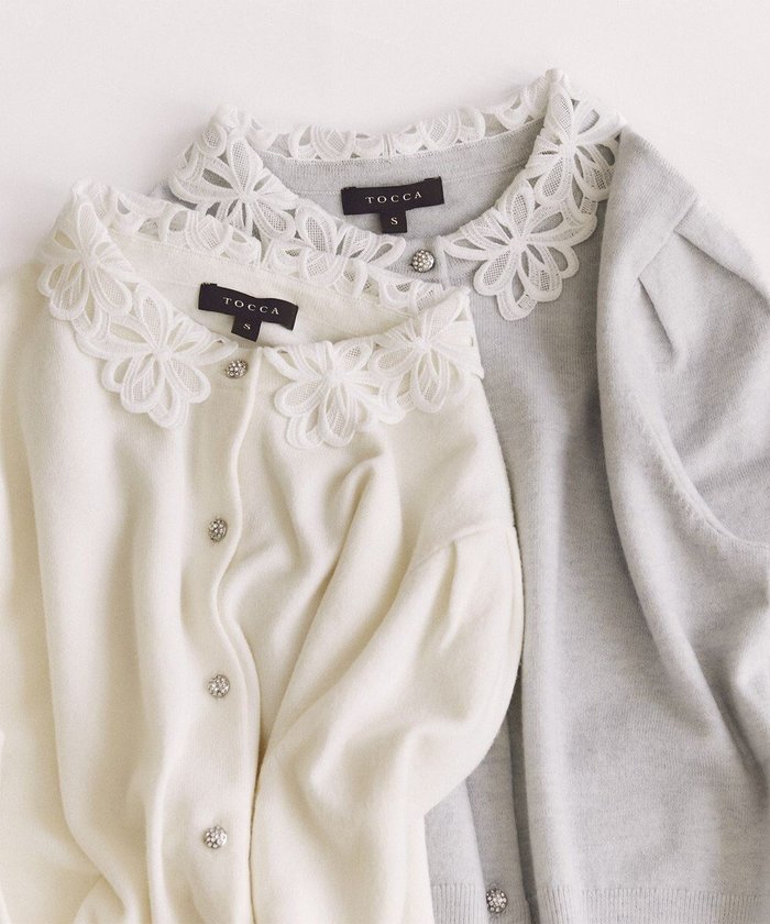 【トッカ/TOCCA】の【百田夏菜子さん着用】MOONLIT MUSE カーディガン インテリア・キッズ・メンズ・レディースファッション・服の通販 founy(ファニー) https://founy.com/ ファッション Fashion レディースファッション Fashion for Women トップス・カットソー Cut & Sew Tops カーディガン・羽織り Layered Style Cardigans 2025年 2025 2025-2026秋冬・A/W Autumn/Winter 2025–26 AW25–26 冬 Winter / This Winter ウォーム Warm Fabric カーディガン Cardigan, Knitwear レース Lace, Lace Fabric エレガント 上品 Elegant 夏 Summer A/W・秋冬 Autumn/Winter |ID: prp329100004729915 ipo3291000000034567752